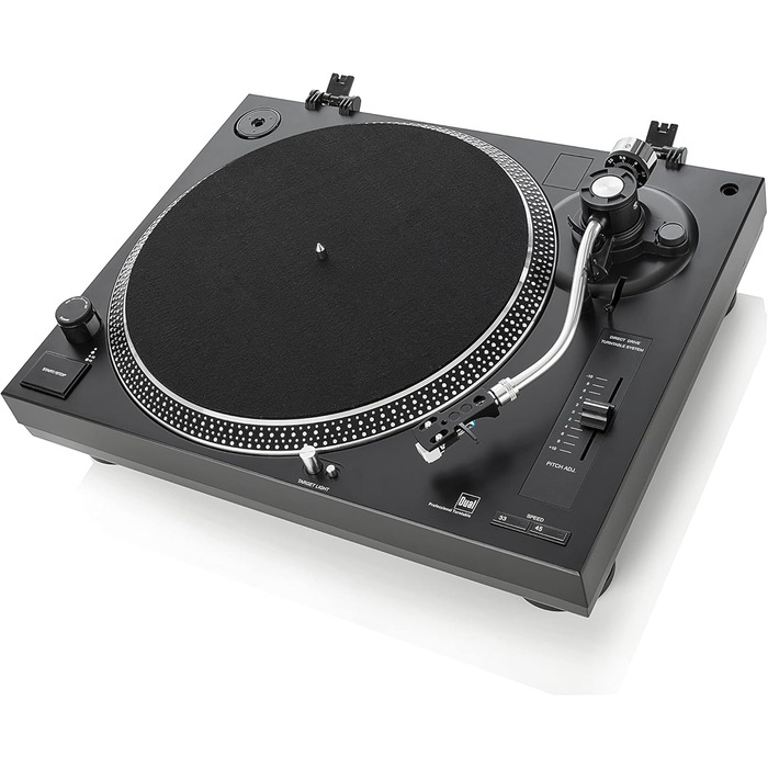 DJ-програвач Dual DTJ 301.1 USB, 33/45 об/хв, пітч-контроль, магнітна голівка, підсвітка голки, чорний