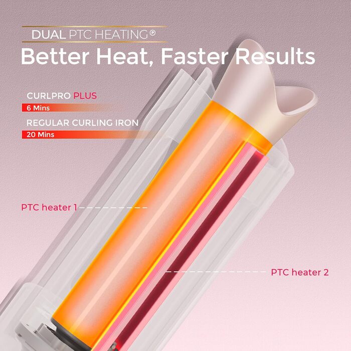 Автоматичний локон TYMO Curlpro Plus: 32 мм, золото-рожевий, для довгих волосся