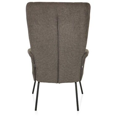 Крісло-релакс / Крісло-навушник HAVENIO, тканина темно-сіра, hjh LIVING