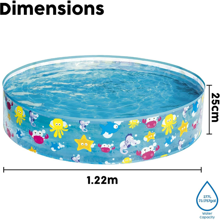 Дитячий басейн Bestway FillN Fun Sparking Sea 122x25 см