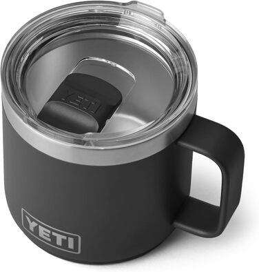 Термокружка YETI Rambler з кришкою MagSlider, 414 мл, чорна