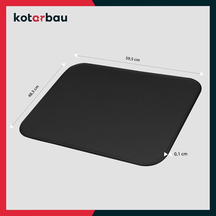 Підставка під камін KOTARBAU® з порошковим покриттям, сталева, 48 x 60 см, захист від бруду та іскр