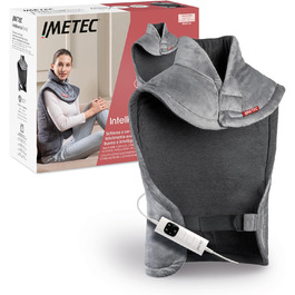 Грілка для шиї та плечей Imetec Intellisense - 47x52 см, 5 температур, електрозахист, антиалергенна тканина, машинне прання