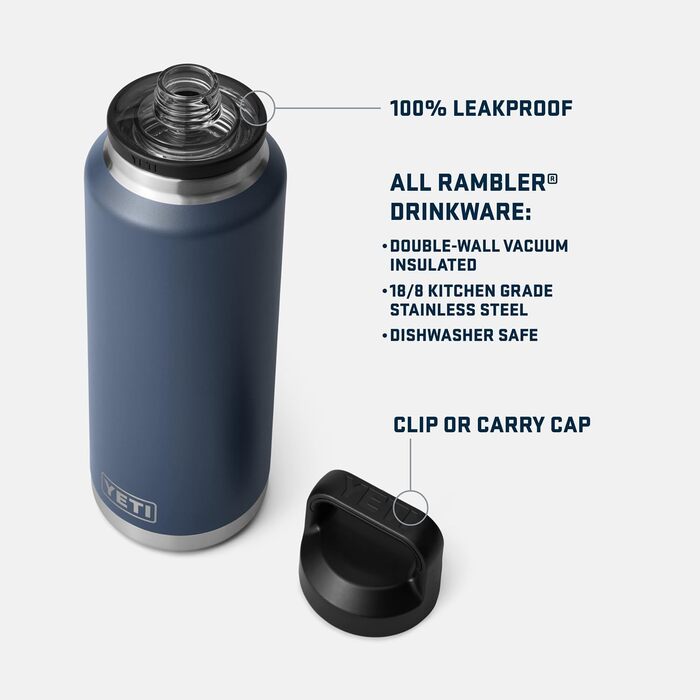 Термос YETI Rambler з кришкою Chug, 1.3 л, пісочно-рожевий