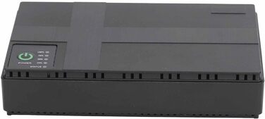 Mini USV з акумулятором 10400 mAh, 18 Wh. Підтримка USB 5V/9V/12V, POE 15V/24V. Компактний USV для роутера, модема, з EU-штекером