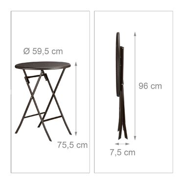 Набір садових меблів Relaxdays BASTIAN (3 шт.)