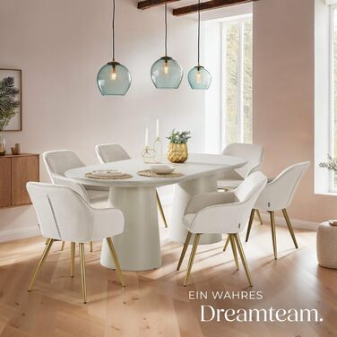 Крісла Tectake® для вітальні та обідньої зони: зручні крісла з підлокітниками, м'які, з оксамиту, колір кремовий/золотий (2 шт., тауп/золотий)