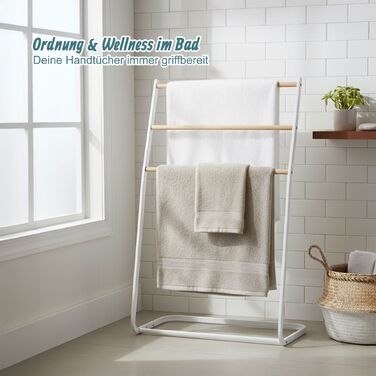 Підставка для рушників Relaxdays, 3 яруси, метал