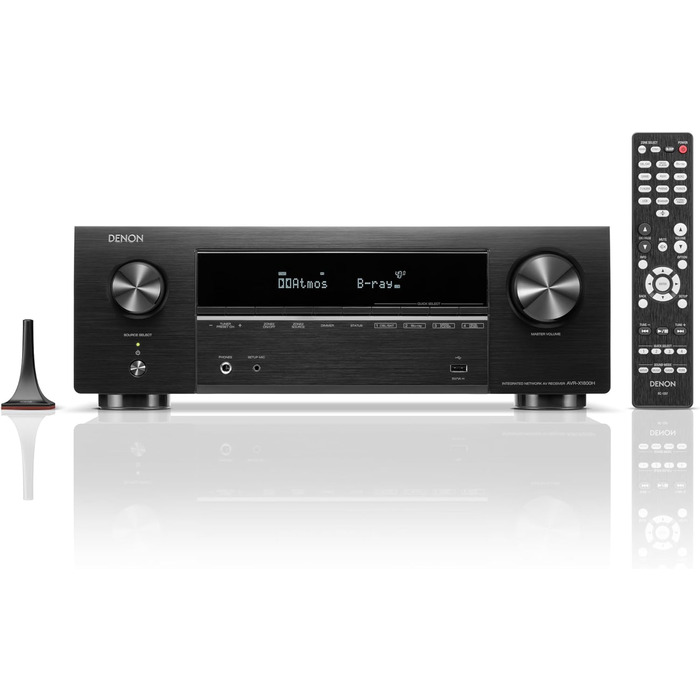 Ресивер Denon AVR-X1800H 7.2, Dolby Atmos, DTSX, 8K HDMI, Bluetooth, Wi-Fi, AirPlay 2, Alexa