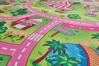 Килимовий ігровий килимок andiamo з сучасним дизайном, який легко чистити та зносостійкий ігровий килимок для дітей Multi (Wonderland, 140 x 200 см)