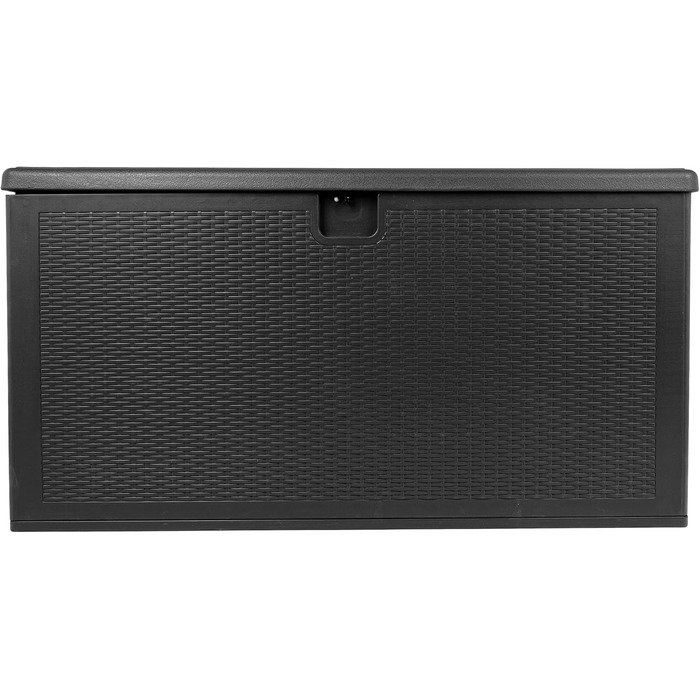 Скриня для зберігання речей Grindi Morus 570л - водонепроникна садові меблі, подушки, інструменти - для балкона, тераси, саду (Чорний)