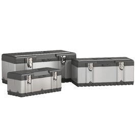 Набір інструментів у кейсі (3 шт.), нержавіюча сталь, пластик, сріблястого кольору