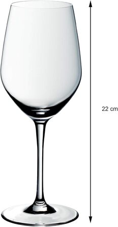 Бокали для білого вина WMF Easy Plus 6 шт, 390 мл, кришталь, прозорі, для посудомийної машини