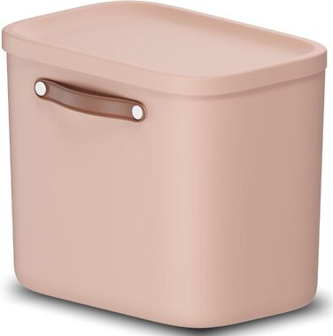 Ящик для зберігання пластиковий, 12 (39,5 x 26,5 x 17,7 см) (25 л, рожевий)