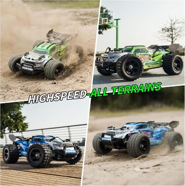 Радіокерований позашляховик YONCHER 18101 4WD, 40 км/год, 2 акумулятори, час роботи 70+ хв, для дорослих та дітей, масштаб 1:18