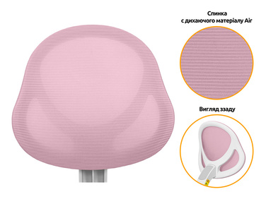 Дитяче крісло Evo-kids Mio Air Pink (арт.Y-307 KP)