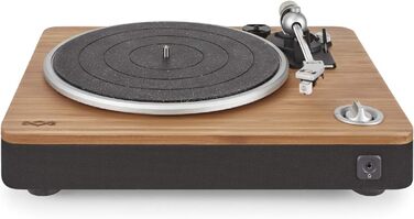 Бездротовий програвач вінілу House of Marley Stir It Up Bluetooth, екологічний, 33/45 об/хв, з вбудованим передпідсилювачем, головкою Audio-Technica, з бамбука
