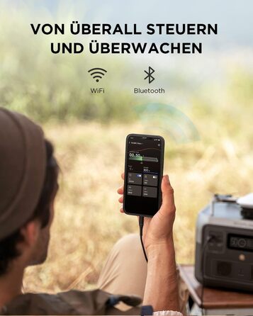 Портативна електростанція EcoFlow RIVER 2 MAX з кабелем XT60 3.5м, 512Wh, сонячний генератор LiFePO4, швидка зарядка, 1000W, для кемпінгу, резервного живлення, автодому