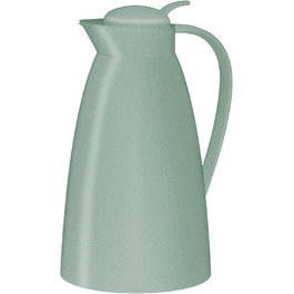 Термос Alfi ECO 1.0л з термоізоляційним скляним вкладишем, кришкою з поворотним механізмом та зручною кнопкою, для зручного наливання однією рукою, ідеальний для кави та чаю, BPA Free (М'ятно-зелений)