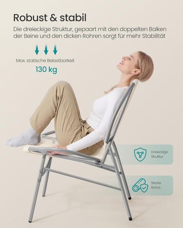 Набір садових меблів SONGMICS з поліротану для балкона та тераси: стіл та 2 крісла (Таубеграу)