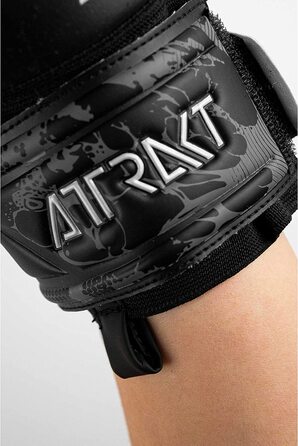 Молодіжні воротарські рукавички Reusch унісекс Attrakt Infinity Junior з дуже хорошим захопленням і внутрішнім швом (6,5, чорний)