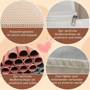 Дитячий намет для гри в приміщенні JRUKM - ігровий будиночок для дівчаток та хлопчиків, намет-ігровий будиночок для дитячої кімнати, для ігор та читання (нейтральні кольори)