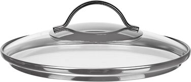 Скляна кришка для каструль та сковорідок WMF 20 см, термостійке скло з металевою ручкою, підходить для посудомийки