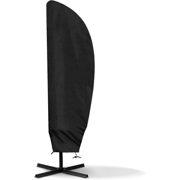 Чохол для парасольки/зонту великого розміру (2-4 м), чорний. Захист від сонця, вітру та снігу. Розміри: 205 x 25/57/48 см