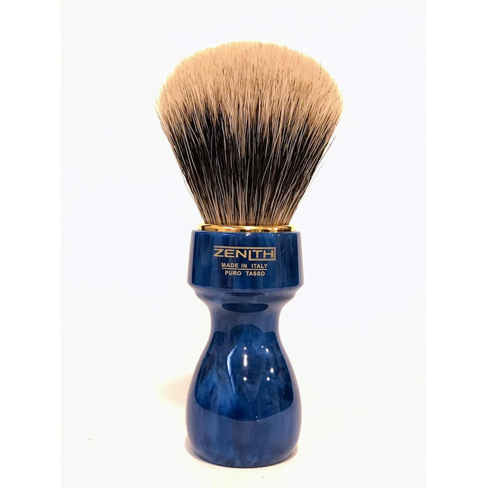 Щітка для гоління Zenith Barber зі 100 справжньою шерстю борсука - Best Badger - Зроблено в Італії