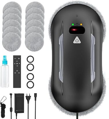 Робот для миття вікон Oamger 5600Pa з подвійним розпиленням, пультом керування та системою розумної навігації | Для внутрішніх та зовнішніх вікон