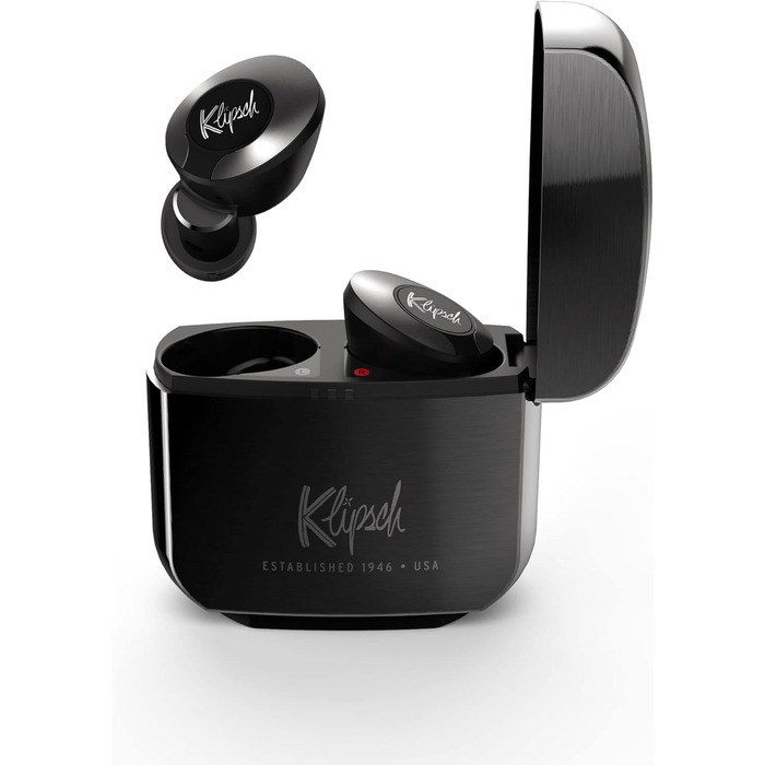 Бездротові навушники Klipsch II True Wireless ANC Gun Metal, універсальний розмір, шумозаглушення