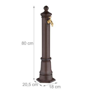 Relaxdays Античний фонтанчик для стояння, 80 см