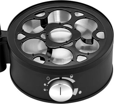 Електричний яйцеварка WMF Stelio: 1-7 яєць, нержавіюча сталь, регулювання ступеня нагріву, функція продовження нагріву, мірний стаканчик