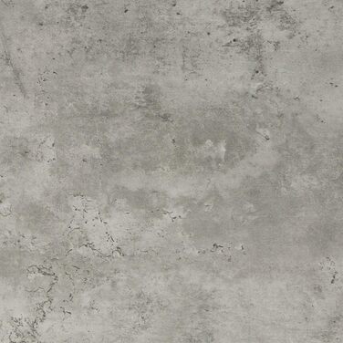 Стіл обідній DUBI Möbel NOA, круглий 110x110 см, для кухні/їдальні, індустріальний дизайн, колір бетону