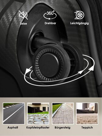 Набір валіз Smartbox Hartschalen 3 шт. | Розширюваний, з TSA-замком, з поліпропілену | Чорний | Для жінок та чоловіків (Edition 01)