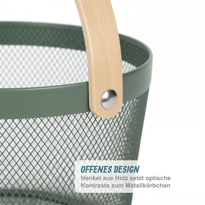 Кошик-органайзер Relaxdays на коліщатках з ручкою