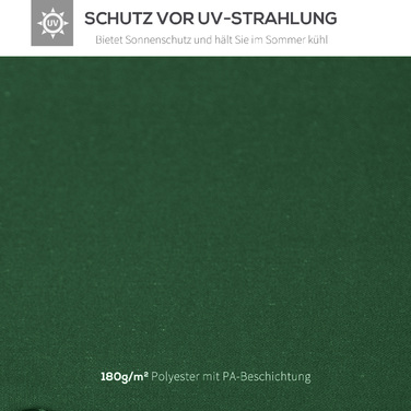 Тент для павільйону 3x3 м, водовідштовхувальний. Заміна тенту для металевого павільйону. Тент для садового павільйону, намет для вечірок, садовий намет. Поліестер, темно-зелений.