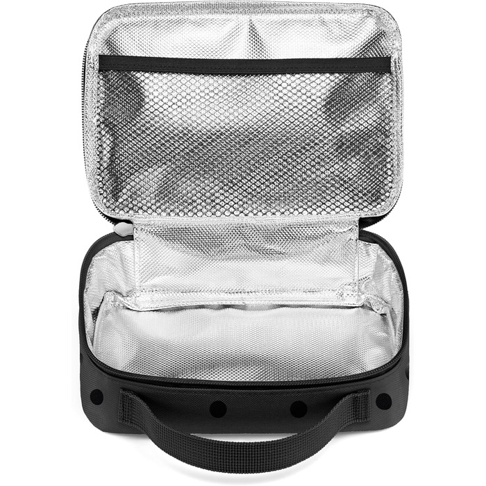 Reisenthel Thermocase – компактна термосумка для косметики, ліків і перекусів, водовідштовхувальна, чорний з глянцевими крапками