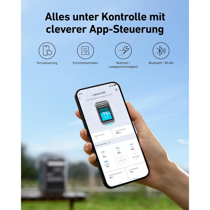 Портативна електростанція Anker SOLIX C300: 288Wh LiFePO4, 300W (макс. 600W), сонячний генератор, 140W швидка зарядка. Для кемпінгу, подорожей, надзвичайних ситуацій. (Сонячна панель опціонально)