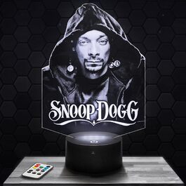 Сенсорний нічник Snoop Dogg, 3D світлодіодна лампа, ідея подарунка на Різдво та день народження, для дітей та дорослих