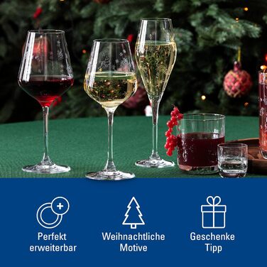 Набір келихів для шампанського та ігристого вина Villeroy & Boch Toy's Delight (2 шт.), кришталеве скло, для святкування, миючі в посудомийній машині
