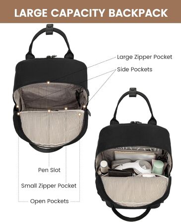 Жіночий рюкзак LOVEVOOK: водонепроникний, для ноутбука 15.6