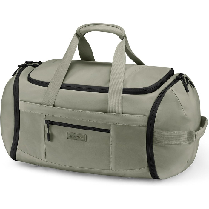Спортивна сумка LOVEVOOK для чоловіків та жінок, велика сумка для тренувань, подорожей з відділенням для взуття та мокрих речей, водонепроникна, з функцією рюкзака, 45L (51*28*32 см)