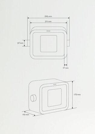 СТВОРИТИ/WARM BOX/Керамічний радіатор, 1500 Вт, термостат, 2 режими, PTC, захист від перегріву (зелений)