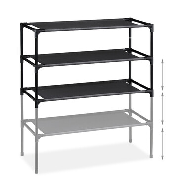 Розеткова система Relaxdays Shoe Rack 4 рівня