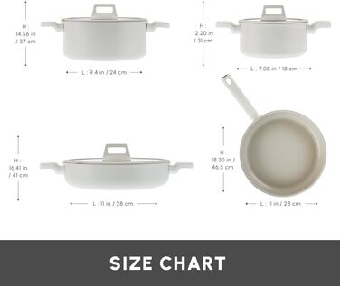 Набір посуду Karaca Valenti: 7 предметів, керамічне покриття SwissCrystal, антипригарне, з кришками та сковорода