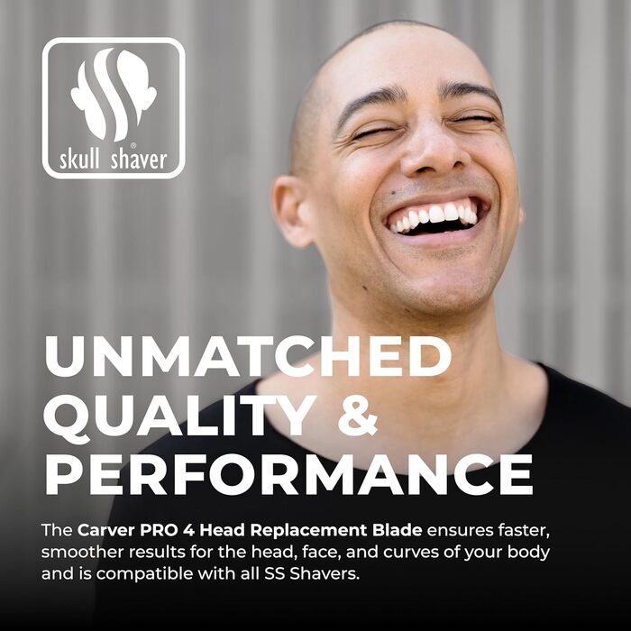 Запасні леза для бритви Skull Shaver Carver PRO (4 шт.) для моделей Pitbull, Palm та Butterfly Kiss