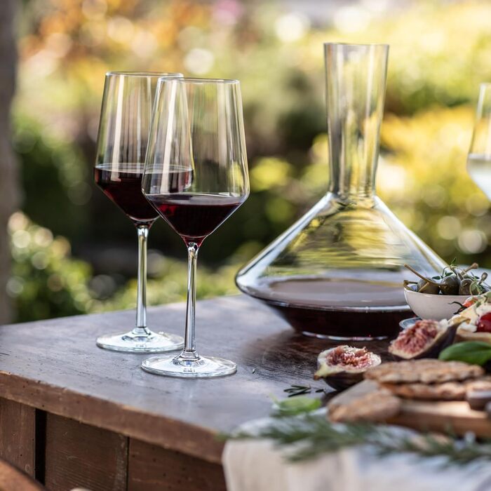 Набір для романтичного вечора Zwiesel Glas Date Night Pure (4 шт.): келихи для шампанського (297 мл) та червоного вина (540 мл), Tritan®-кришталь, Made in Germany