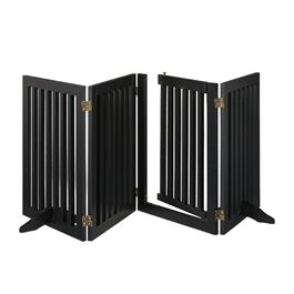 Захисний бар'єр Relaxdays з дверцятами, 4 секції