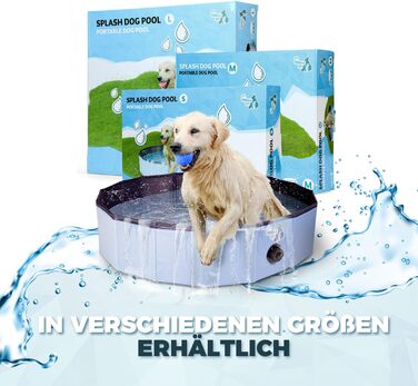 Басейн для собак CoolPets Splash - Басейн для охолодження для собак - Басейн для собак - Ванночка для собак - Грайливе охолодження - ø 120 x 30 см - L